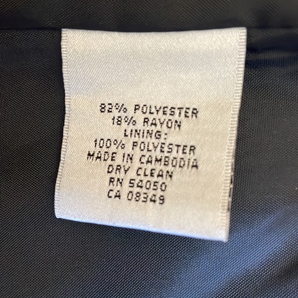 Jones New York Button Front Blazer Black Size 8 - Picture 6 of 6